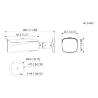 Bullet IP H.265 4M DUAL-LENS FULL COLOR 2.0 dWDR Starlight IR50m/2LED 2.8mm IP67 ePoE AUDIO MIC E/S AI