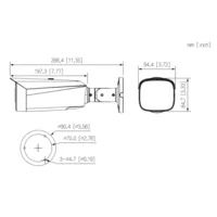 Tubular IP H265 8M FULL COLOR WDR140dB Starlight LED60m 3.6mm IP67 ePoE SD MIC AUDIO E/S AI