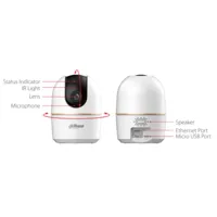Cubo PT IP H265 3M DN IR10m 2.8mm WiFi SD 5V MIC/Altavoz