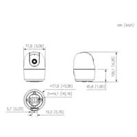 Cubo PT IP H265 3M DN IR10m 2.8mm WiFi SD 5V MIC/Altavoz