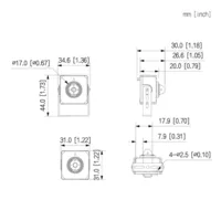 Minicámara IP H.265 Pinhole 2M DN WDR Starlight 2.8mm IVS AUDIO MIC