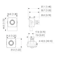 Minicámara IP H.265 Pinhole 4M DN WDR Starlight 2.8mm IVS AUDIO MIC