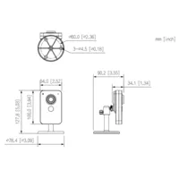 C4K-P - Cubo IP H265 4MP DN IR30m 2.8mm SD 12V E/S MIC/Altavoz PoE WiFi