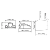 Cámara IP Móvil H.265 4M WDR IR30m 2.8mm IK10 IP67 IP6K9K PoE AUDIO E/S