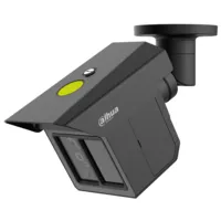 Tubular IP H265 3x2M TRIPLE-LENS 3.6/12/25mm for Perimeter Protection 8IR100m IP67 IK10 ePoE AUDIO MIC E/S AI. Black Color