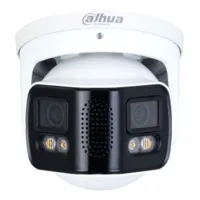 Dome IP H.265 2x4M DUAL-LENS SPLICING FULL COLOR WDR140dB Starlight IR40m 3.6mm IP67 ePoE SD AUDIO MIC E/S AI