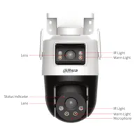 Dahua Camara PT IP Dual-Lens 5M+5M H265 Ilum Dual Led