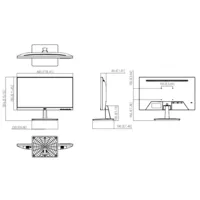Dahua Monitor 21.45" Dahua para Seguridad 24/7 LCD(VA) VGA/HDMI 16:9 1080P