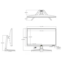 Monitor 27" Dahua para Seguridad 24/7 LED 2xDP(1.4)/2xHDMI(2.1) AUDIO 16:9 4K
