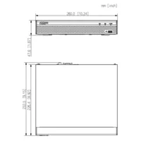 NVR 4ch 80Mbps H265 4K HDMI 1HDD