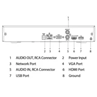 NVR 4ch 80Mbps H265 4K HDMI 1HDD