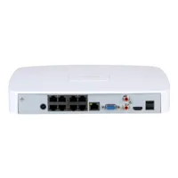 NVR 8ch 144Mbps H265 HDMI 8PoE 1HDD AI