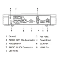 NVR 4ch 80Mbps 4K H265 HDMI 4PoE 1HDD