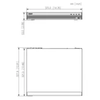 NVR 16ch 160Mbps 4K H265 HDMI 16PoE 2HDD E/S