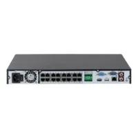 NVR 16ch 256Mbps H265 HDMI 16PoE 2HDD E/S AI
