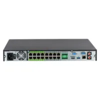 NVR 16ch 448Mbps H265 HDMI 16PoE 2HDD E/S AI