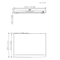 NVR 16ch 448Mbps H265 HDMI 2HDD E/S AI
