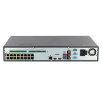 NVR 16ch 448Mbps H265 2xHDMI 16PoE 4HDD E/S AI