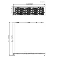 NVR 64ch 1024Mbps 4K H265 4xHDMI 16HDD RAID 0/1/5/6/10 E/S AI
