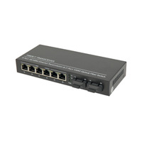 Ver informacion sobre Switch Óptico 6 x RJ45 (10/100Mbps) + 2 Base-FX Duplex SC TX/RX:1310nm) [20Km]