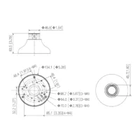 Adaptador de montura para HDBW7/6 HDB1 HDW7/6/5/4/2/1 PFB220C PFB305W