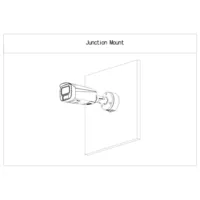 Caja de conexiones para IPC-HFW1/3/5 y HAC-HFW1/2/ME1 con anclaje en 3 puntos
