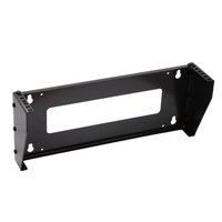 Soporte Rack Vertical para Pared de 2U, Negro 