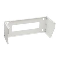 Soporte Rack Vertical para Pared de 4U, Blanco 