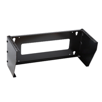 Soporte Rack Vertical para Pared de 4U, Negro 