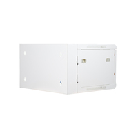 Armario rack de pared 6U 19" Abatible de Doble Sección - Blanco [600x550x370]