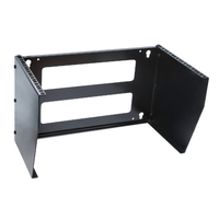 Soporte Rack Vertical para Pared de 6U, Negro 