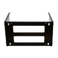 Soporte Rack Vertical para Pared de 6U, Negro 