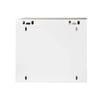 19" Armario Rack 9U, Fondo 450mm, Puerta de cristal con perforado hexágono, blanco