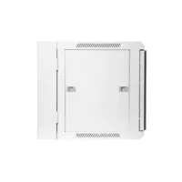 Armario rack de pared 9U 19" Abatible de Doble Sección - Blanco [600x550x500mm]