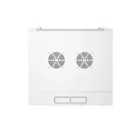 Armario rack de pared 9U 19" Abatible de Doble Sección - Blanco [600x550x500mm]