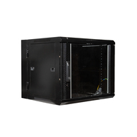 Armario rack de pared 9U 19" Abatible de Doble Sección [600x550x500mm]