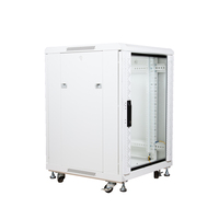 Armario rack de suelo 15U Profundidad: 600mm Altura: 800mm | Ancho: 600mm | Sin Accesorios | Blanco