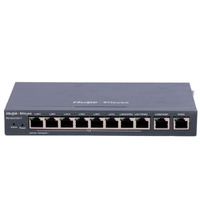 Reyee Router PoE Controlador Cloud - 8 Puertos PoE+ RJ45 GE + 2 Puertos RJ45 GE - 10 Puertos RJ45 10/100 /1000 Mbps - Admite hasta 4 WAN para failover o balanceo - Hasta 600 Mbps de ancho de banda