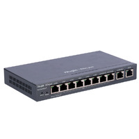 Reyee Router PoE Controlador Cloud - 8 Puertos PoE+ RJ45 GE + 2 Puertos RJ45 GE - 10 Puertos RJ45 10/100 /1000 Mbps - Admite hasta 4 WAN para failover o balanceo - Hasta 600 Mbps de ancho de banda