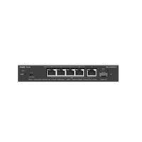 Reyee Switch PoE Cloud Capa 2 - 5 puertos PoE MultiGigabit+ 1 10Gbps SFP+ -  PoE 802.3af/at hasta 30w / Máximo 70W - Static LAG/DHCP Snoop/Port Mirror - VLAN/Port Isolation/PoE Watchdog - Enrackable
