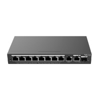 Reyee Switch PoE Cloud Gestionable - 8 puertos PoE+ + 2 Uplink RJ45 + 1 SFP Combo - Máximo 120W