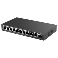 Reyee Switch PoE Cloud Gestionable - 8 puertos PoE+ + 2 Uplink RJ45 + 1 SFP Combo - Máximo 120W