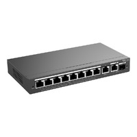 Reyee Switch PoE Cloud Gestionable - 8 puertos PoE+ + 2 Uplink RJ45 + 1 SFP Combo - Máximo 120W