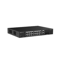 Reyee Switch PoE Cloud Gestionable - 16 PoE 802.3af/at + 2 SFP + 2 uplink RJ45 - 18 RJ45 10/100/1000Mbps + 2 SFP 10/100/1000 - 30W por puerto 802.3af/at / Máximo 130W - VLAN/Port Isolation/Loop Detection - Port Speed Limit