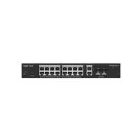 Reyee Switch PoE Cloud Gestionable - 16 PoE 802.3af/at + 2 SFP + 2 uplink RJ45 - 18 RJ45 10/100/1000Mbps + 2 SFP 10/100/1000 - 30W por puerto 802.3af/at / Máximo 130W - VLAN/Port Isolation/Loop Detection - Port Speed Limit