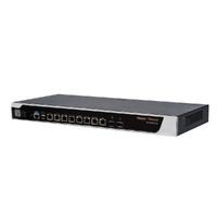 Ruijie Router Cloud - 8 Puertos Gigabit + 2 Puertos SFP Gigabit - Router + Funciones Firewall - Admite hasta 9 WAN para failover o balanceo - Hasta 2500 Mbps de ancho de banda - Hasta 1000 usuarios recomendados