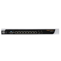 Ruijie Router Cloud - 8 Puertos Gigabit + 2 Puertos SFP Gigabit - Router + Funciones Firewall - Admite hasta 9 WAN para failover o balanceo - Hasta 2500 Mbps de ancho de banda - Hasta 1000 usuarios recomendados