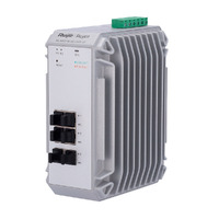 Reyee Switch Industrial para carril DIN - 4 x  1Gbps PoE+ Gigabit + 2 puertos SFP Gigabit