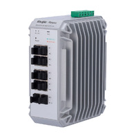 Reyee Switch Industrial para carril DIN - 8 x  1Gbps PoE+ Gigabit + 2 puertos SFP Gigabit