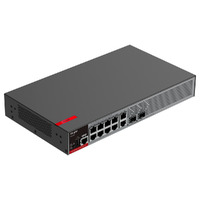 Ruijie Switch PoE Cloud Gestionable L2+ - 8 puertos RJ45 PoE+ 1G + 2 puertos SFP 1/2.5G / Hasta 125W potencia total